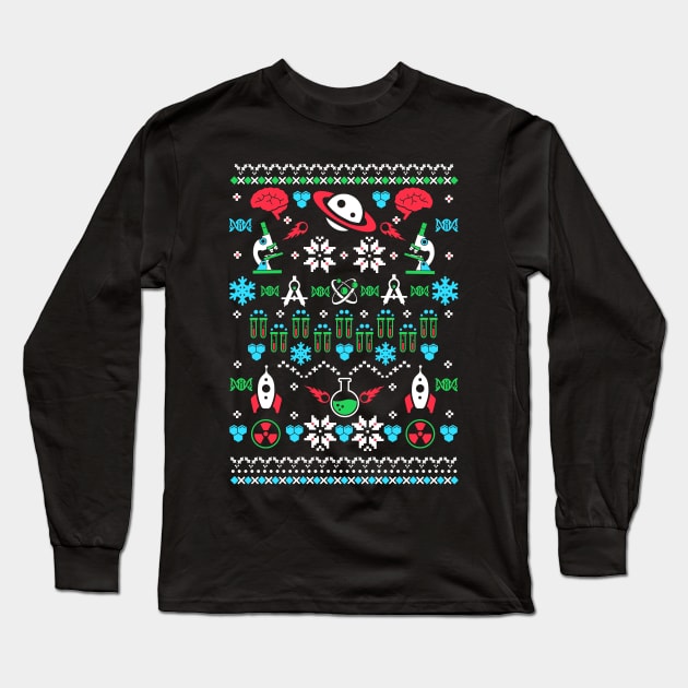 Science Ugly Christmas Long Sleeve T-Shirt by KsuAnn